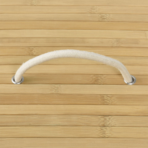 Bambusový koš na prádlo s víkem 100 L | přírodní č.6