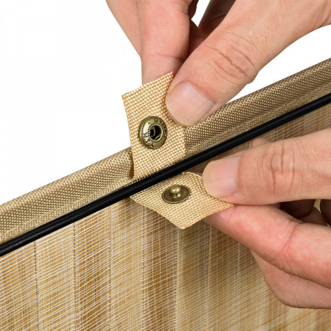 Bambusový koš na prádlo s víkem 100 L | přírodní č.7