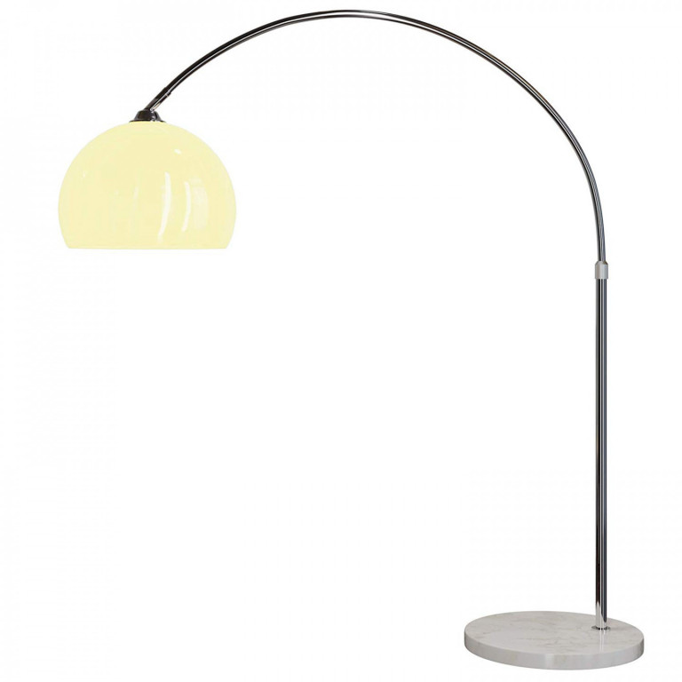 Stojací oblouková lampa s mramorovou základnou 146-220 cm