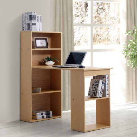 Psací stůl s úložným prostorem | hnědý č.7