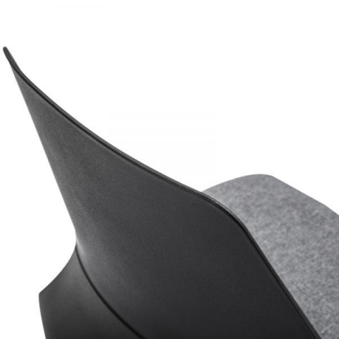 Designová kancelářská židle Luna | černo - šedá č.5