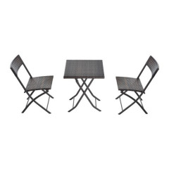 Zahradní polyratanová 3-dílná sestava Julli | hnědá č.1