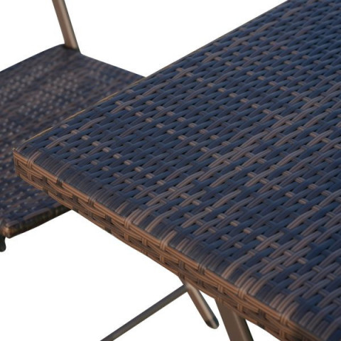 Zahradní polyratanová 3-dílná sestava Julli | hnědá č.11