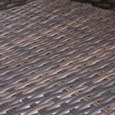 Zahradní polyratanový dvoumístný set se stolkem | hnědý č.5