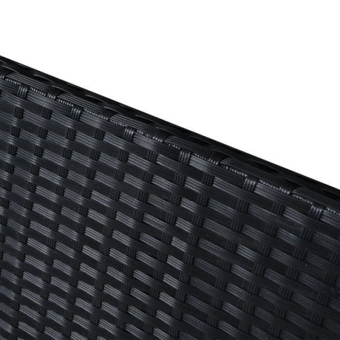 Zahradní polyratanová sestava s polštáři | černá č.10