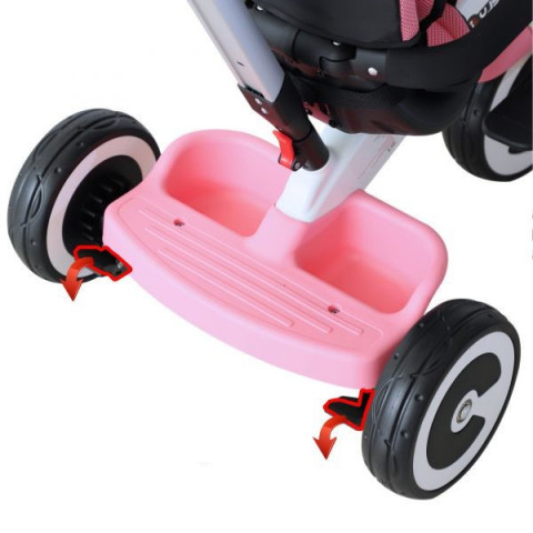 Dětská tříkolka 4 v 1 Pinkie | růžová č.7