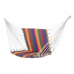 Zahradní houpací síť s polstrováním | barevný mix č.3