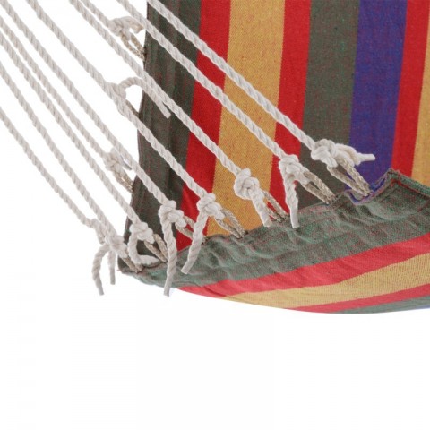 Zahradní houpací síť s polstrováním | barevný mix č.5