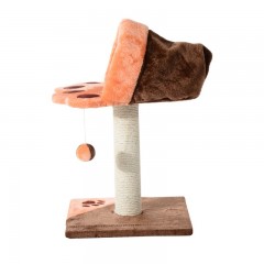 Škrabadlo pro kočky 67x40x40 cm | hnědo-oranžové č.3