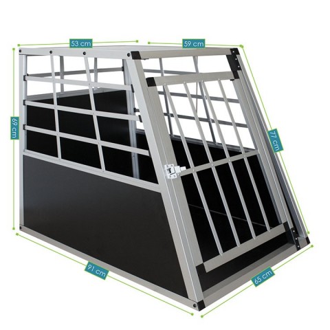 Přepravní hliníkový box pro psy 65 x 91 x 69 cm č.5