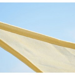 Stínící plachta proti slunci 3 x 3 x 3 m HDPE | krémová č.3