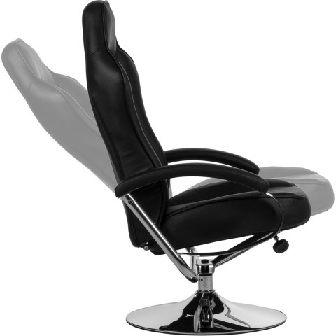 Kancelářská židle GT Relax Racer s podnožkou | černá č.4