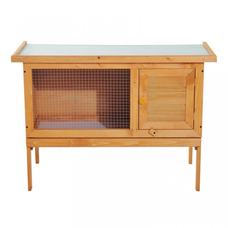 Dřevěná králíkárna 90 x 45 x 65 cm