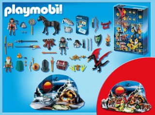Adventní kalendář Playmobil 5493 Boj o dračí poklad č.3