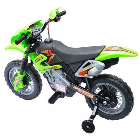 Dětská elektrická motorka Enduro, zelená č.5