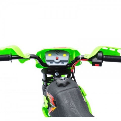 Dětská elektrická motorka Enduro, zelená č.6