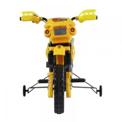 Dětská elektrická motorka Enduro, žlutá č.3