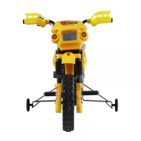 Dětská elektrická motorka Enduro, žlutá č.3