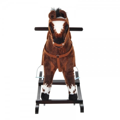 Houpací kůň se zvuky | tmavě hnědý č.3