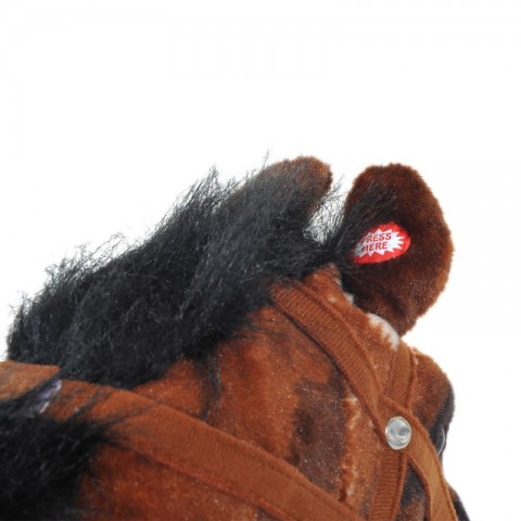 Houpací kůň se zvuky | tmavě hnědý č.6