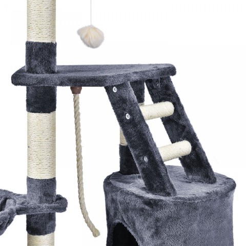 Škrabadlo pro kočky 118x50x40 cm | tmavě šedé č.5