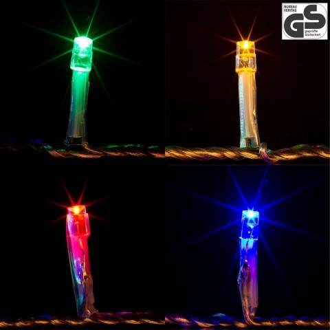 Vánoční LED osvětlení 60 m | barevné 600 LED č.4