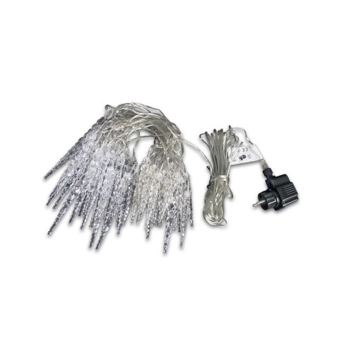 Vánoční LED řetěz rampouchy 5,5 m | studená bílá 40 LED č.3