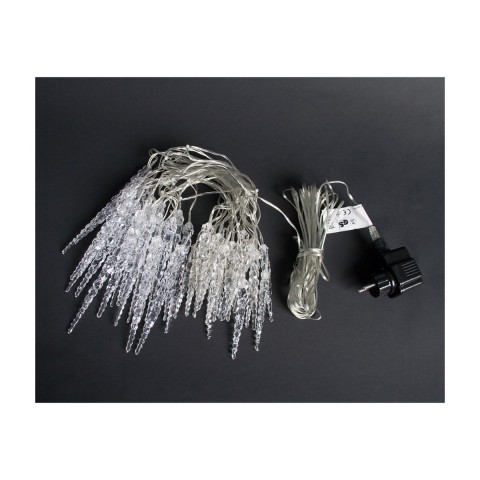 Vánoční LED řetěz rampouchy 5,5 m | studená bílá 40 LED č.4