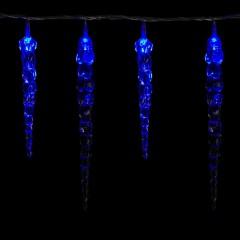 Vánoční LED řetěz rampouchy 5,5 m | modrá 40 LED č.2