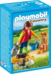 Playmobil 6139 Dívka s kočičí rodinou č.1