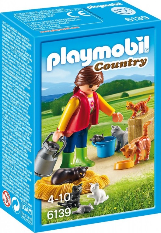Playmobil 6139 Dívka s kočičí rodinou