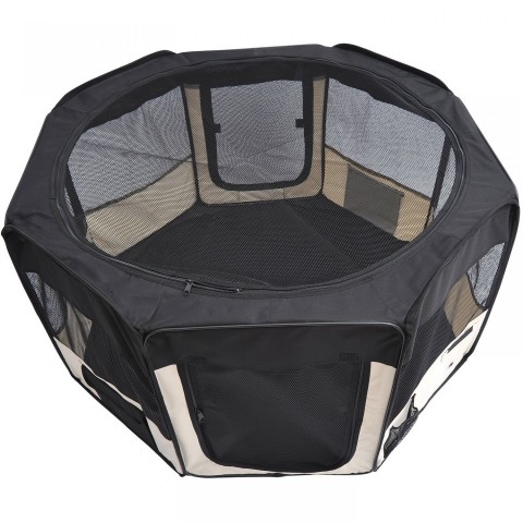 Ohrádka pro psy 125 x 125 x 58 cm | černá č.4