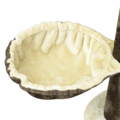 Škrabadlo pro kočky 153x50x65 cm | krémovo-hnědé č.6