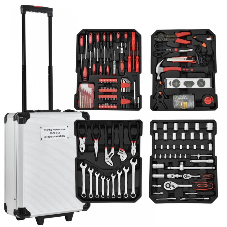 Kufr s nářadím na kolečkách 200 dílů