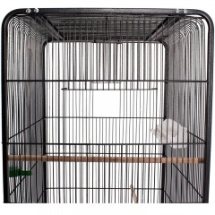 Voliéra kovová 54 x 54 x 146 cm | černá č.2