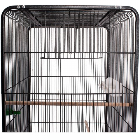 Voliéra kovová 54 x 54 x 146 cm | černá č.2