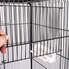 Voliéra kovová 54 x 54 x 146 cm | černá č.3
