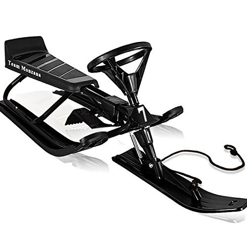 Dětský skibob sněžný skútr černý