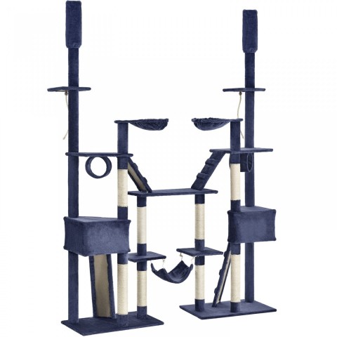 Škrabadlo pro kočky 180x45x260 cm | tmavě šedé č.2