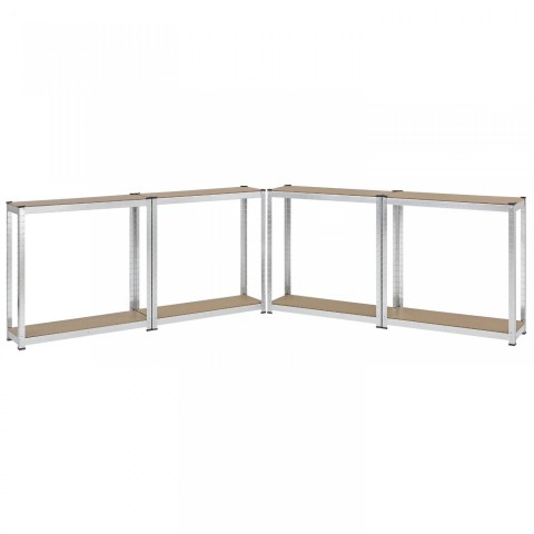 Kovový regál 180 x 90 x 30 cm | 2 dílný set č.5