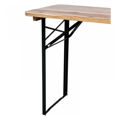 Skládací pivní set 220 x 50 x 25 cm | 3 nohy na lavici č.6