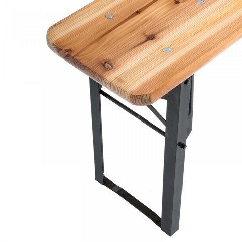 Skládací pivní set 220 x 50 x 25 cm | 3 nohy na lavici č.7