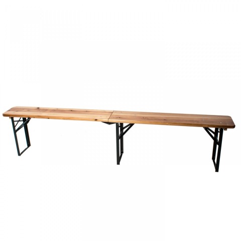 Skládací pivní set 220 x 50 x 25 cm | 3 nohy na lavici č.8