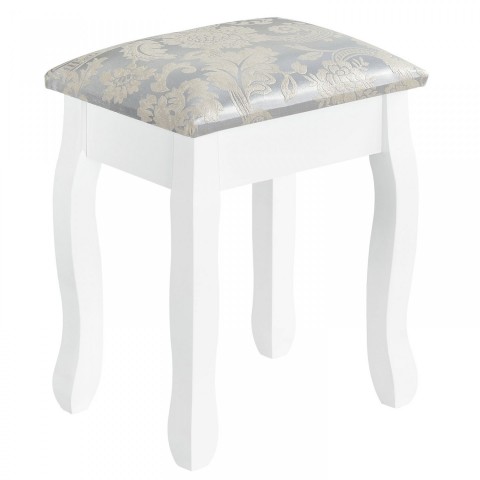 Originální vintage toaletní stolek se zrcadlem Lena | bílý č.6