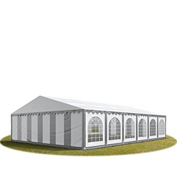 Párty stan Premium 8 x 12 m | šedo-bílý