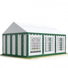 Párty stan Economy 4 x 6 m | zeleno-bílý