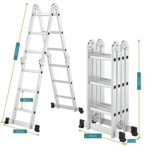 Hliníkové štafle 3,6 m multifunkční č.8