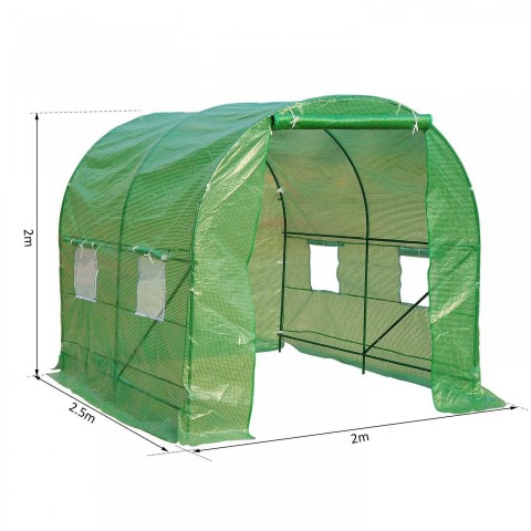 Zahradní foliovník 250 x 200 x 200 cm | zelený č.7