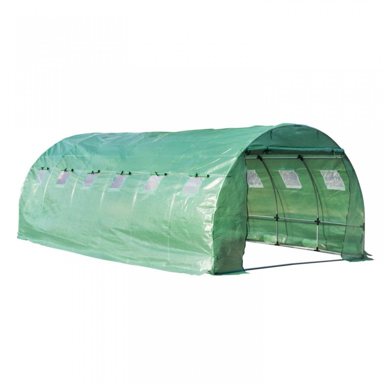 Zahradní foliovník XXL 600 x 300 x 200 cm | 18 m² zelený