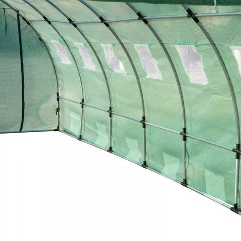 Zahradní foliovník XXL 600 x 300 x 200 cm | 18 m² zelený č.7